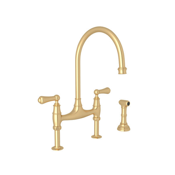 GEORGIAN ERA BRIDGE KITCHEN FAUCET WITH SIDESPRAY - robinsonco.ca