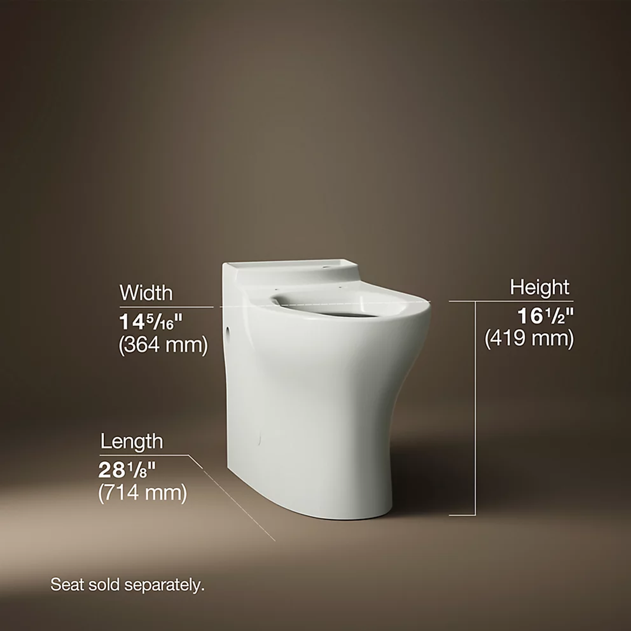 PERSUADE TWO-PIECE COMFORT HEIGHT ELONGATED TOILET BOWL ONLY - robinsonco.ca