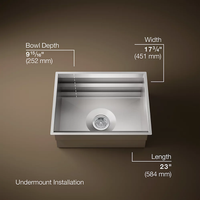 PROLIFIC 23-INCH SINGLE-BOWL KITCHEN SINK - robinsonco.ca