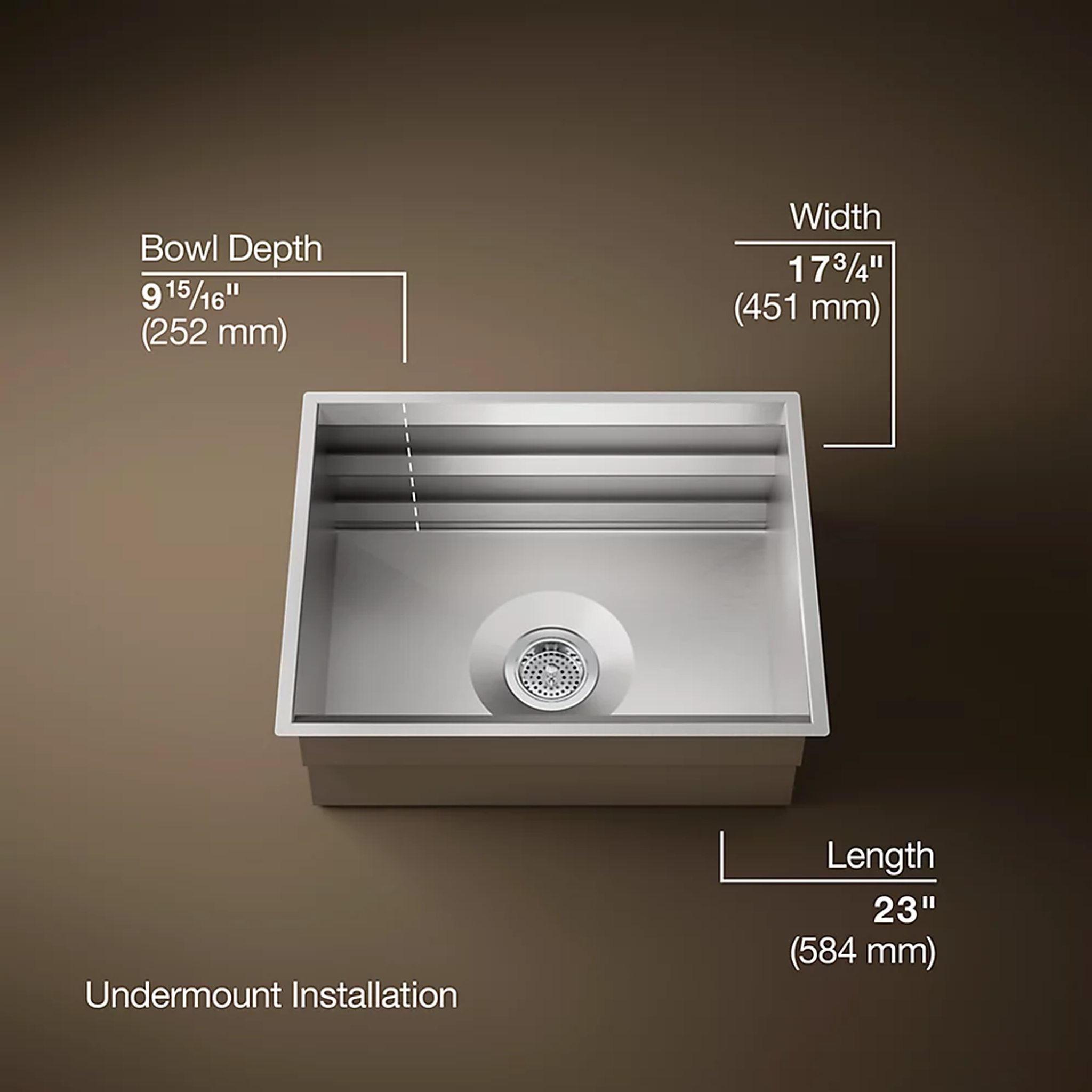 PROLIFIC 23-INCH SINGLE-BOWL KITCHEN SINK - robinsonco.ca