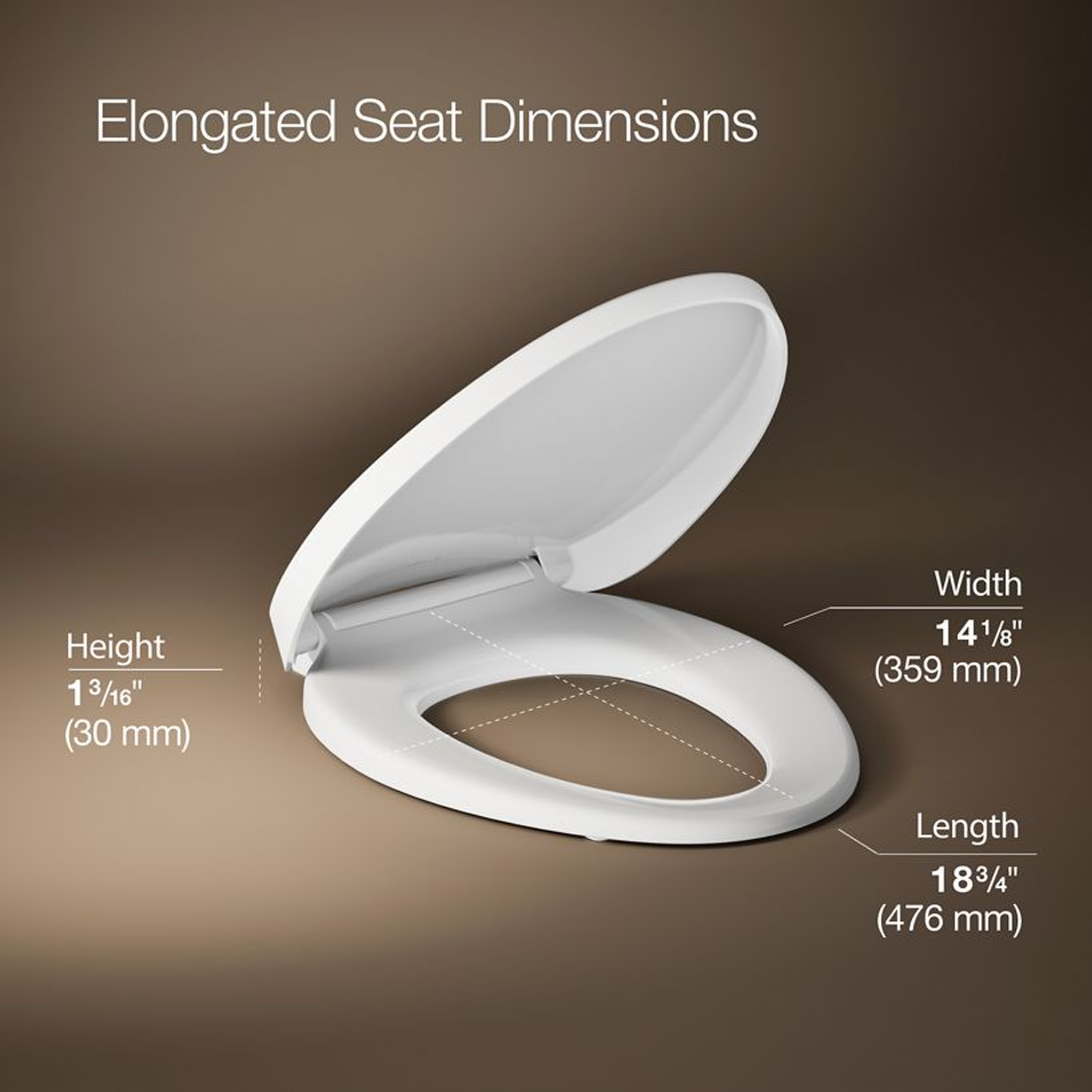 PUREWARMTH® HEATED QUITE-CLOSE™ ELONGATED TOILET SEAT - robinsonco.ca