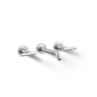 PURIST WIDESPREAD WALL-MOUNT BATHROOM SINK FAUCET TRIM WITH LEVER HANDLES, 1.2 GPM - robinsonco.ca