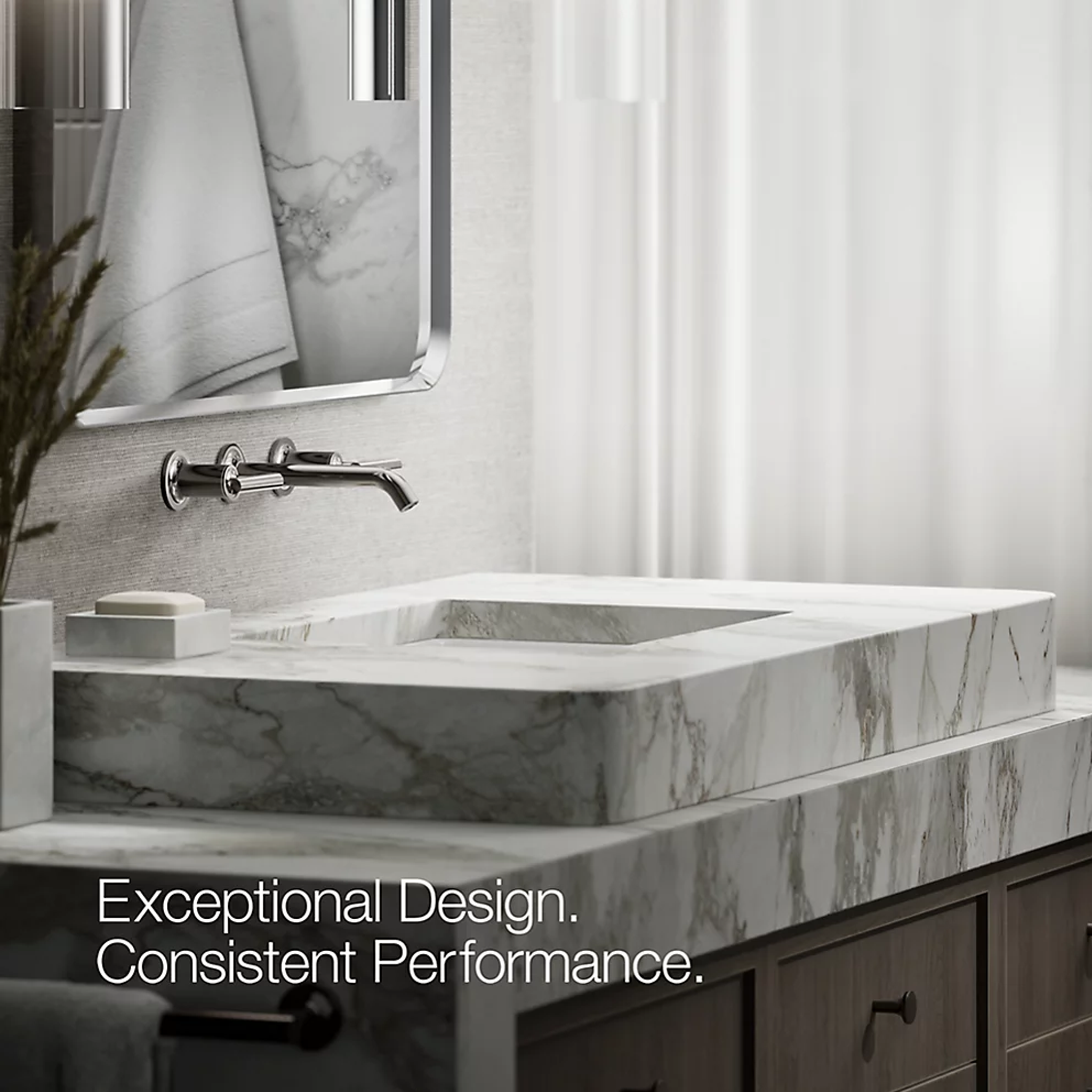 PURIST WIDESPREAD WALL-MOUNT BATHROOM SINK FAUCET TRIM WITH LEVER HANDLES, 1.2 GPM - robinsonco.ca