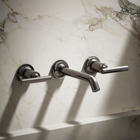 PURIST WIDESPREAD WALL-MOUNT BATHROOM SINK FAUCET TRIM WITH LEVER HANDLES, 1.2 GPM - robinsonco.ca