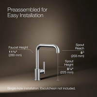 PURIST SINGLE-HANDLE KITCHEN SINK FAUCET - robinsonco.ca