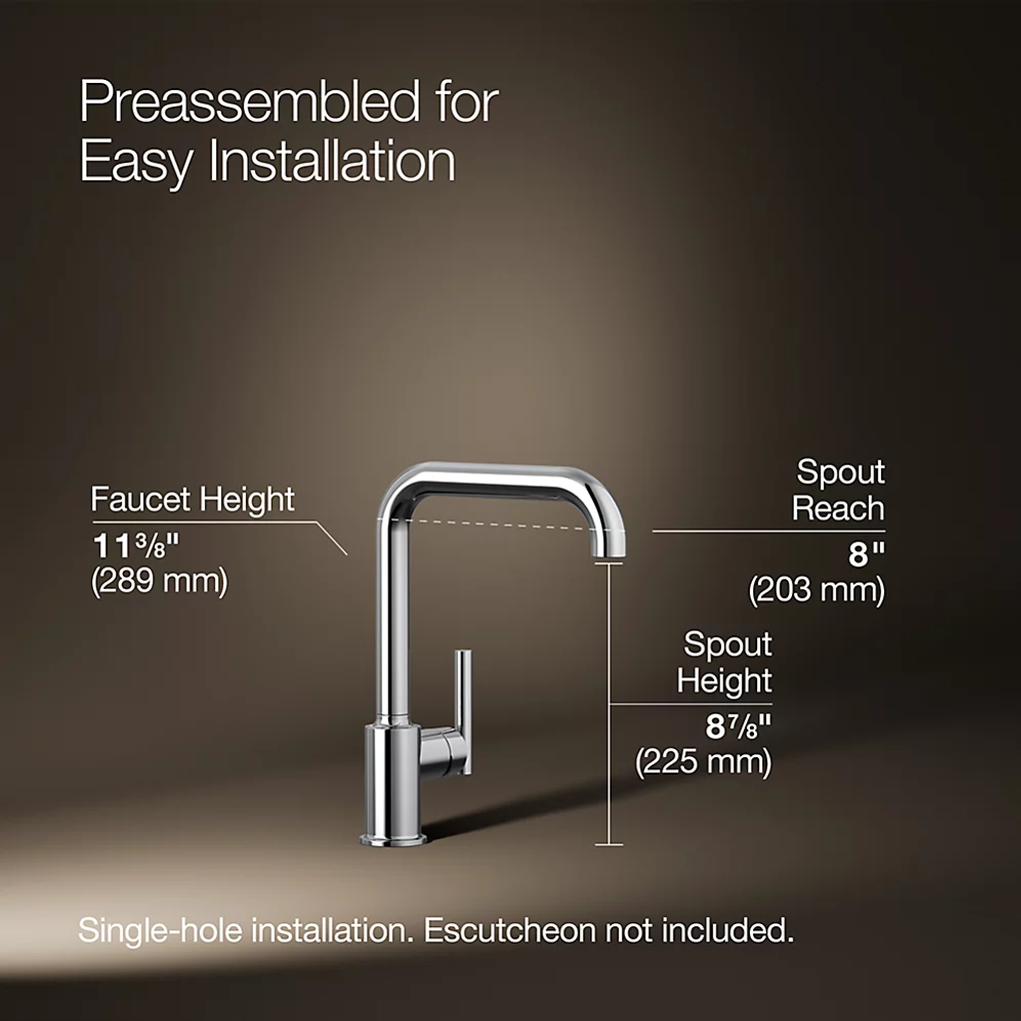 PURIST SINGLE-HANDLE KITCHEN SINK FAUCET - robinsonco.ca