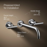 PURIST® WALL-MOUNT BATHROOM SINK FAUCET TRIM - robinsonco.ca