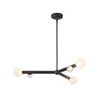 Kuzco 41" Reese Chandelier in urban bronze finish with opal glass
