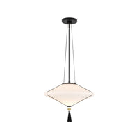 Alora Reeve pendant light in matte black with matte opal glass