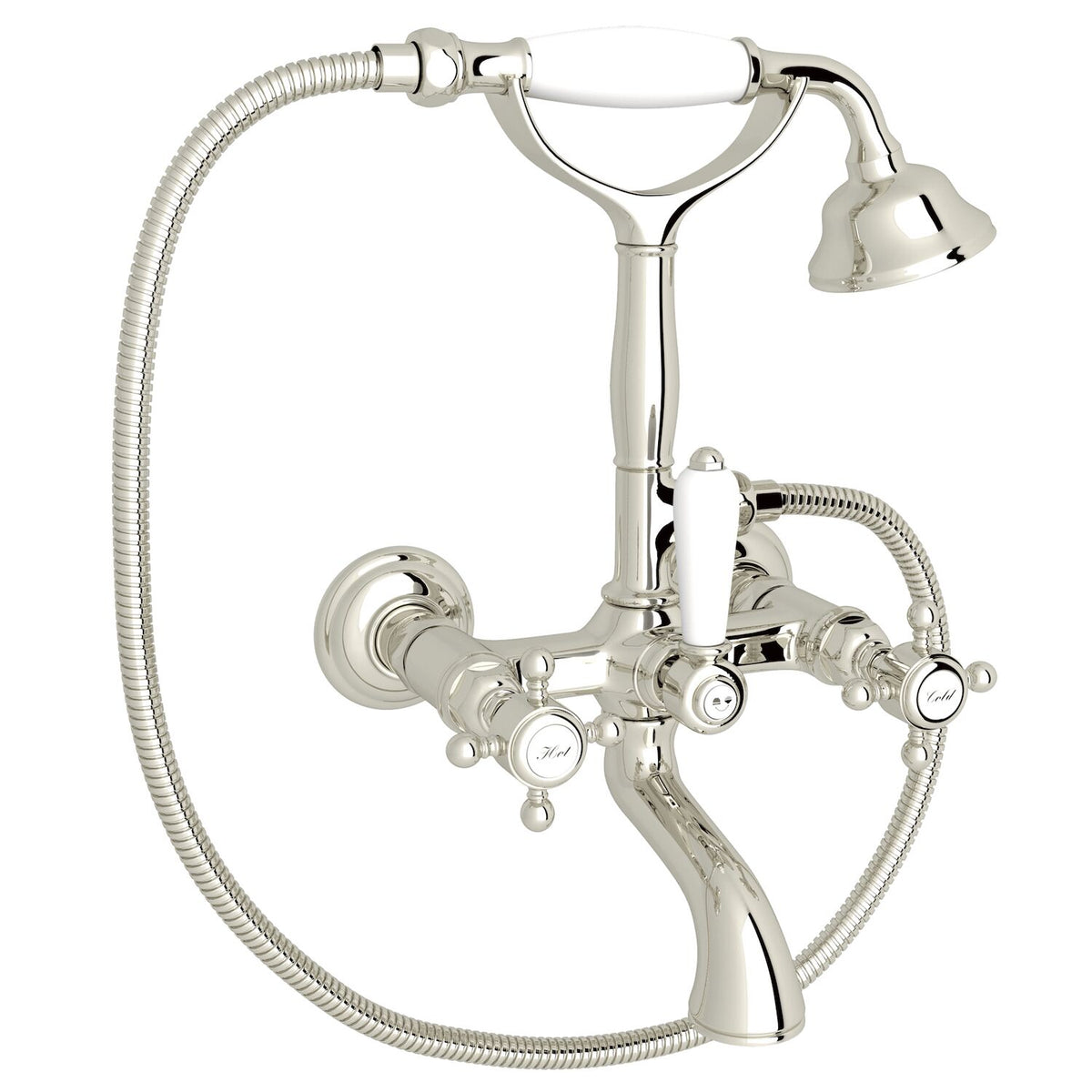 ROHL® EXPOSED WALL MOUNT TUB FILLER (CROSS HANDLE) - robinsonco.ca