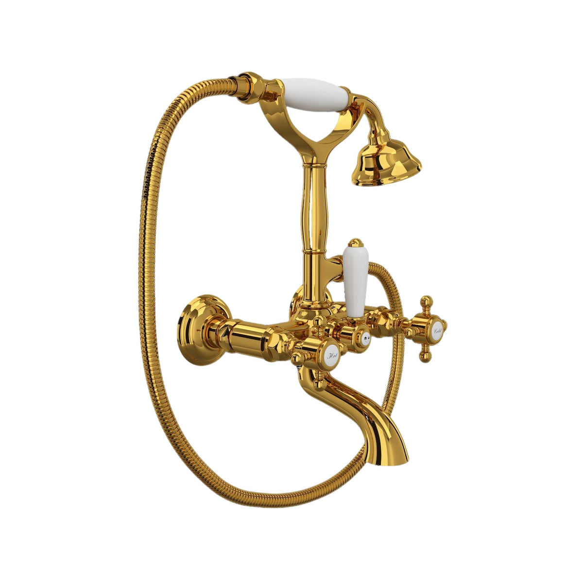 ROHL® EXPOSED WALL MOUNT TUB FILLER (CROSS HANDLE) - robinsonco.ca