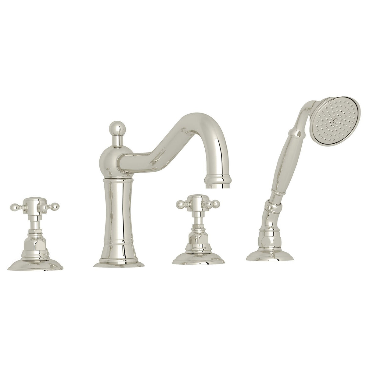 ACQUI® 4-HOLE DECK MOUNT TUB FILLER (CROSS HANDLE) - robinsonco.ca
