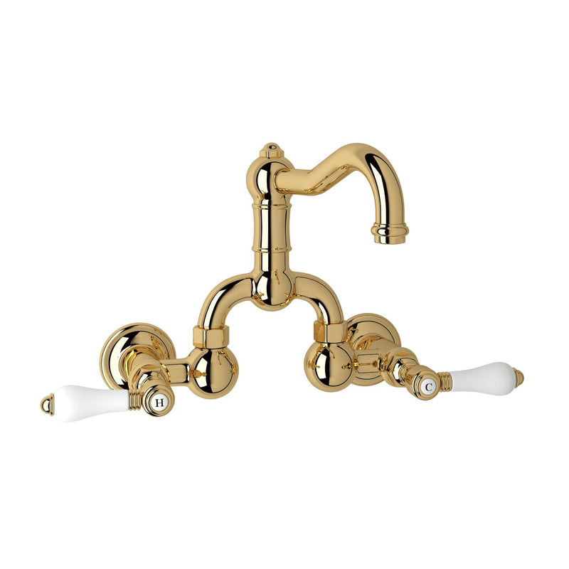 ACQUI® WALL MOUNT BRIDGE LAVATORY FAUCET WITH COLUMN SPOUT - robinsonco.ca