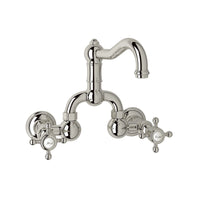 ACQUI® WALL MOUNT BRIDGE LAVATORY FAUCET WITH COLUMN SPOUT (CROSS HANDLE) - robinsonco.ca