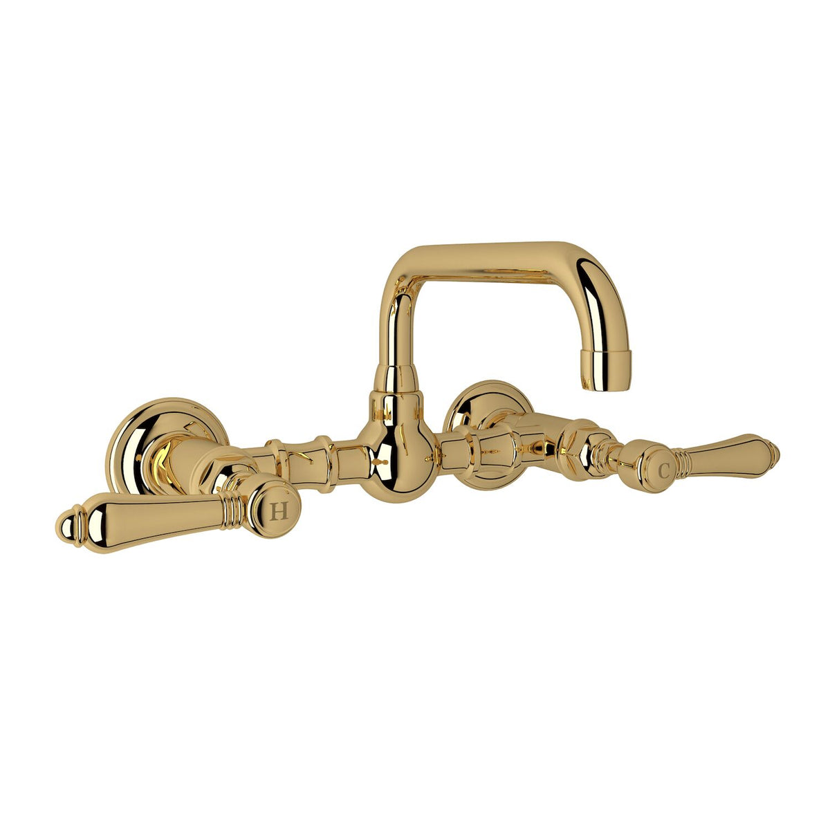 ACQUI® WALL MOUNT BRIDGE LAVATORY FAUCET WITH U-SPOUT (LEVER HANDLE) - robinsonco.ca