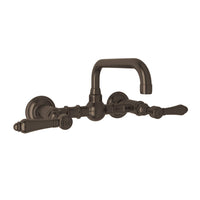 ACQUI® WALL MOUNT BRIDGE LAVATORY FAUCET WITH U-SPOUT (LEVER HANDLE) - robinsonco.ca