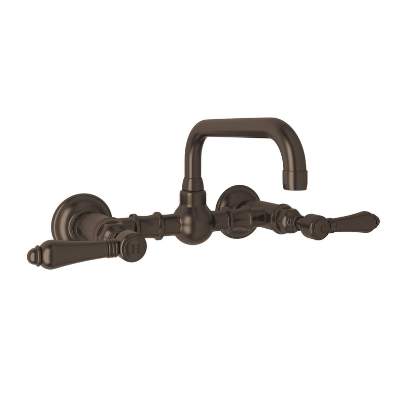 ACQUI® WALL MOUNT BRIDGE LAVATORY FAUCET WITH U-SPOUT (LEVER HANDLE) - robinsonco.ca