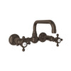 ACQUI® WALL MOUNT BRIDGE LAVATORY FAUCET WITH U-SPOUT (CROSS HANDLE) - robinsonco.ca