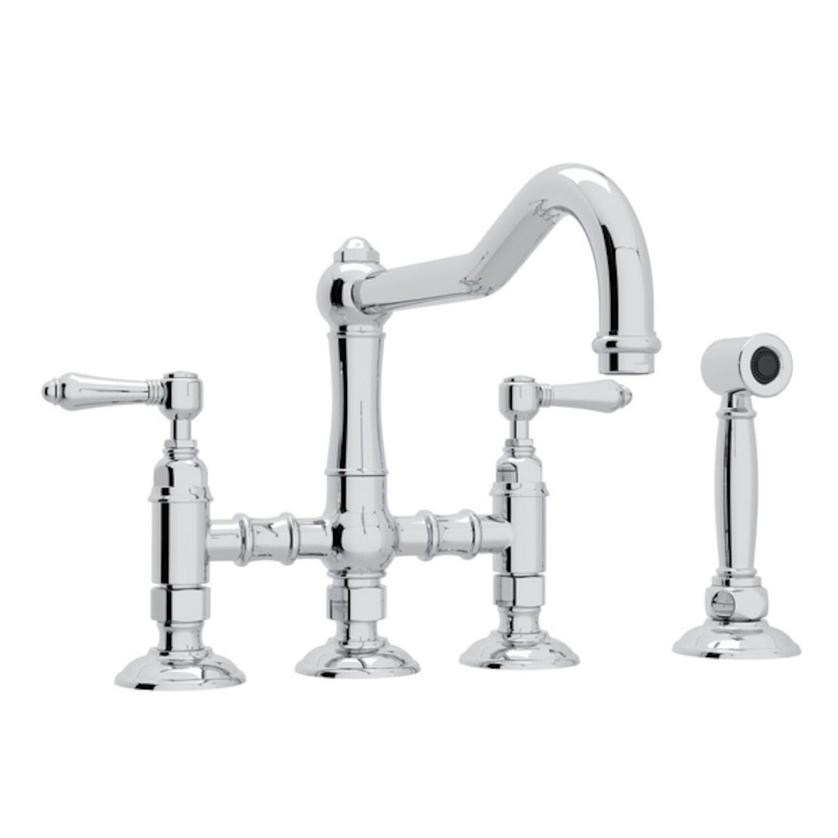 ACQUI® BRIDGE KITCHEN FAUCET WITH SIDE SPRAY (LEVER HANDLE) - robinsonco.ca