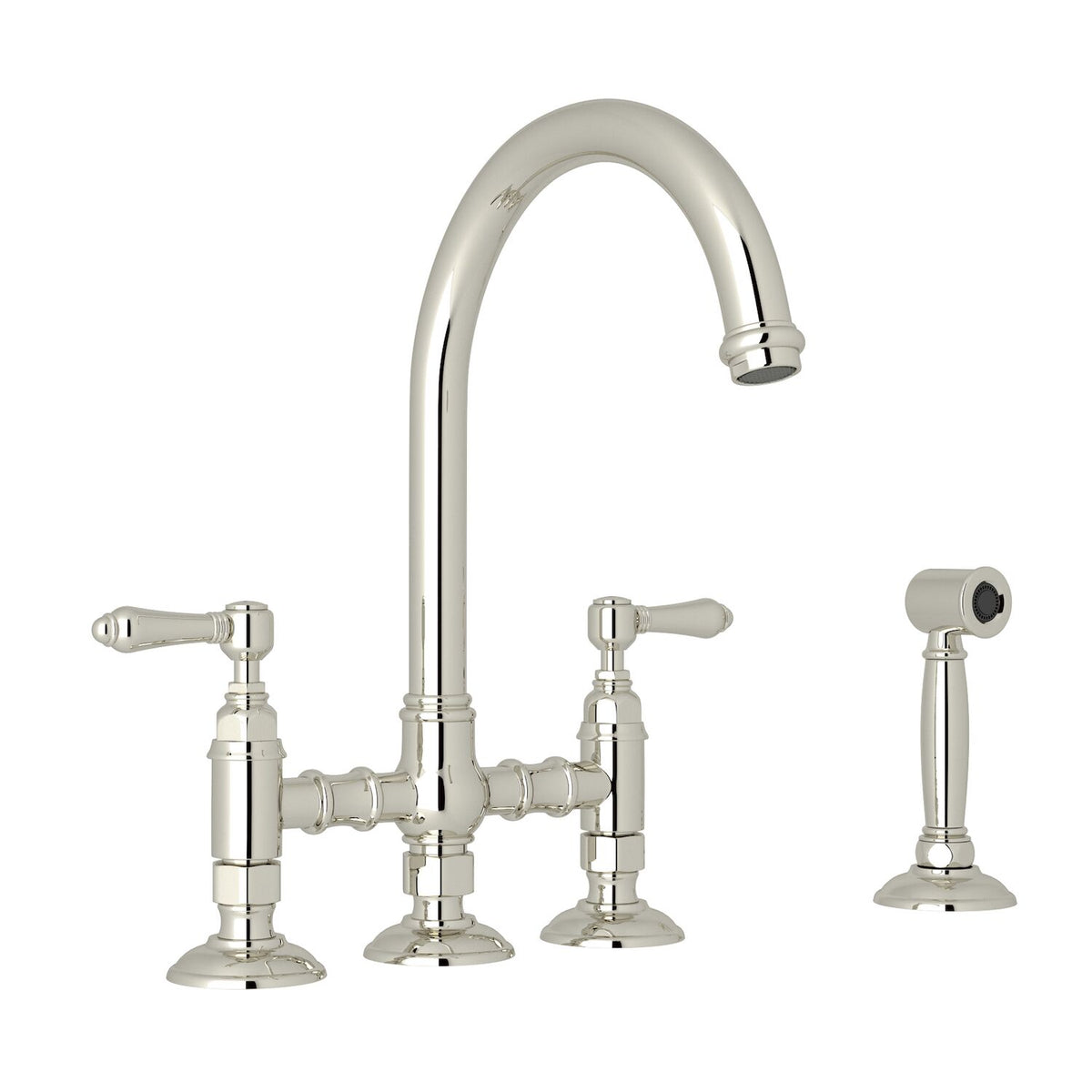 SAN JULIO® BRIDGE KITCHEN FAUCET WITH SIDE SPRAY (LEVER HANDLE) - robinsonco.ca