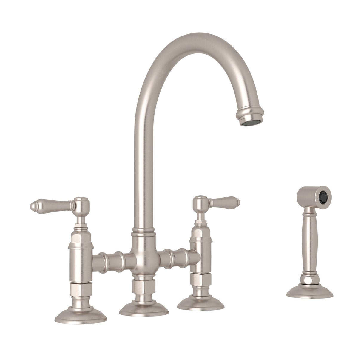 SAN JULIO® BRIDGE KITCHEN FAUCET WITH SIDE SPRAY (LEVER HANDLE) - robinsonco.ca