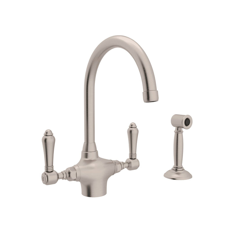 SAN JULIO® TWO HANDLE KITCHEN FAUCET WITH SIDE SPRAY (LEVER HANDLE) - robinsonco.ca