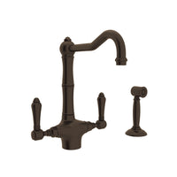 ACQUI® TWO HANDLE KITCHEN FAUCET WITH SIDE SPRAY (LEVER HANDLE) - robinsonco.ca
