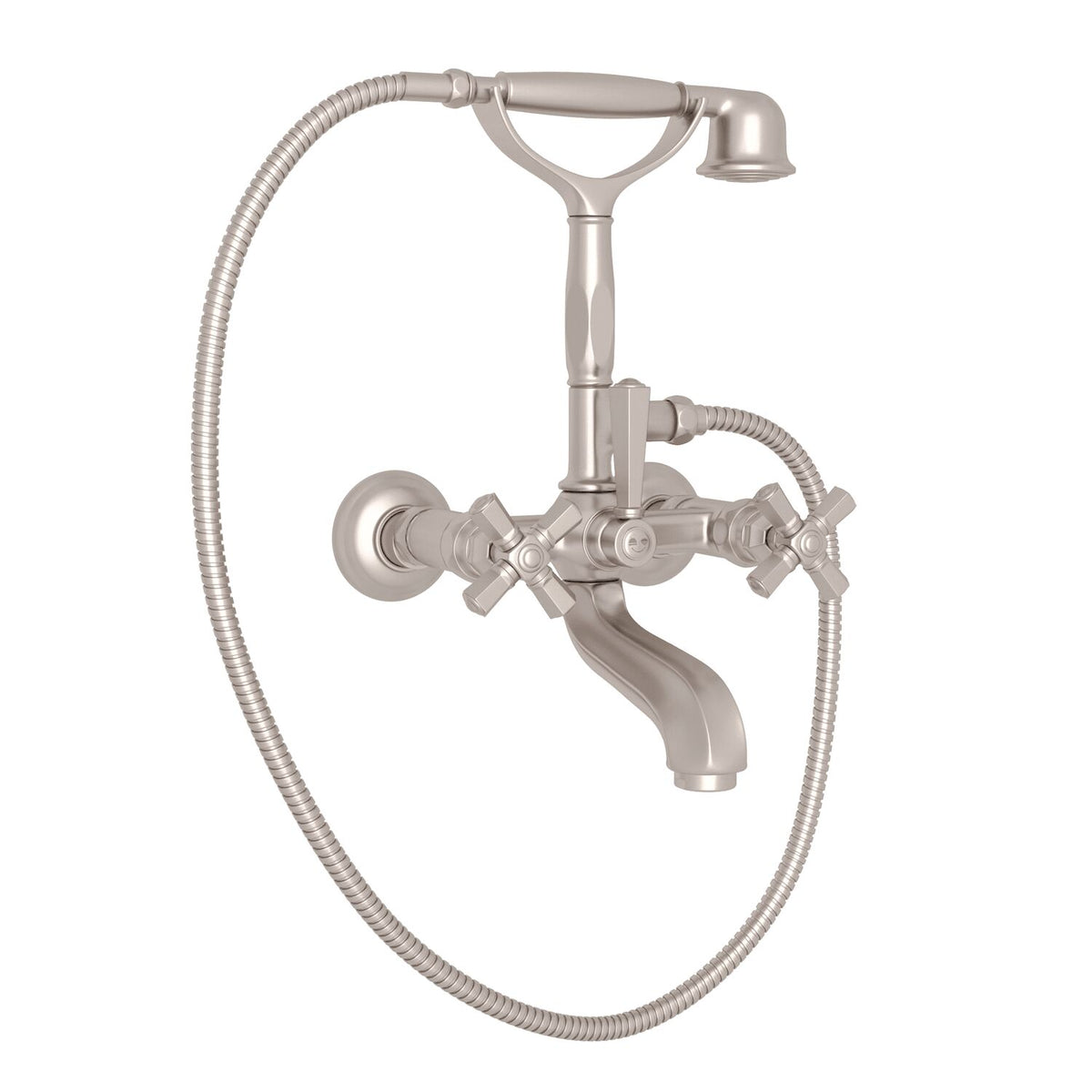 PALLADIAN® EXPOSED WALL MOUNT TUB FILLER (CROSS HANDLE) - robinsonco.ca