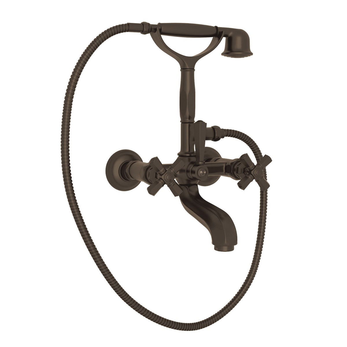PALLADIAN® EXPOSED WALL MOUNT TUB FILLER (CROSS HANDLE) - robinsonco.ca