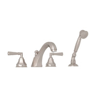 PALLADIAN® 4-HOLE DECK MOUNT TUB FILLER (LEVER HANDLE) - robinsonco.ca