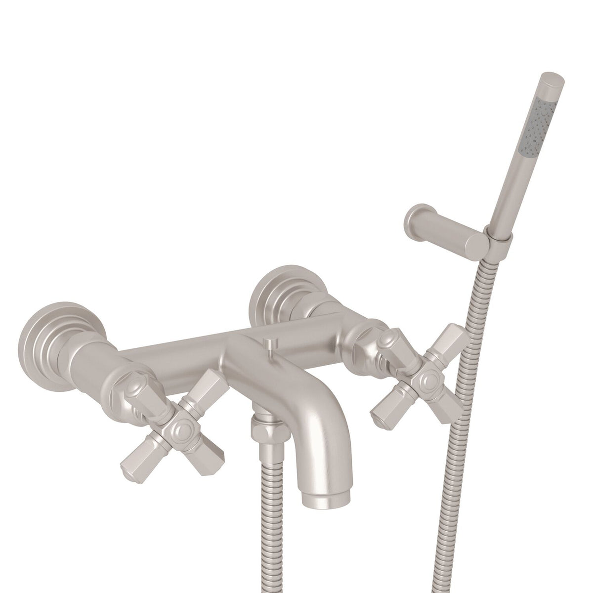 SAN GIOVANNI EXPOSED WALL MOUNT TUB FILLER (CROSS HANDLE) - robinsonco.ca