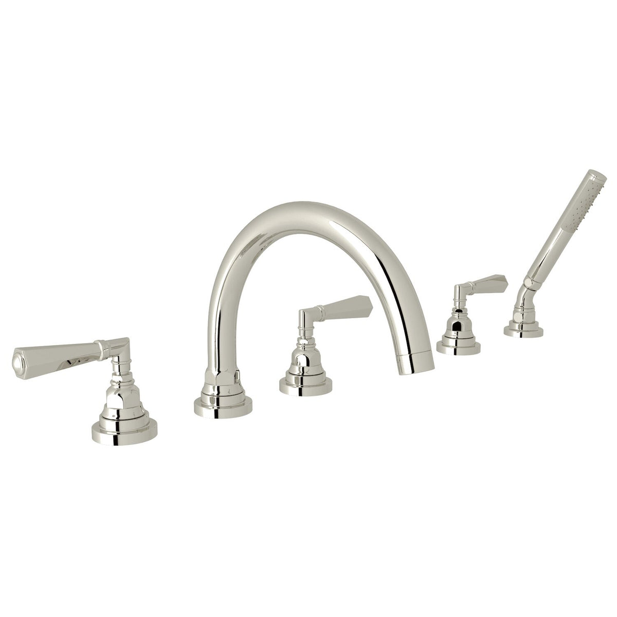 SAN GIOVANNI 5-HOLE DECK MOUNT TUB FILLER (LEVER HANDLE) - robinsonco.ca