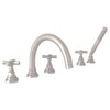 SAN GIOVANNI 5-HOLE DECK MOUNT TUB FILLER (CROSS HANDLE) - robinsonco.ca