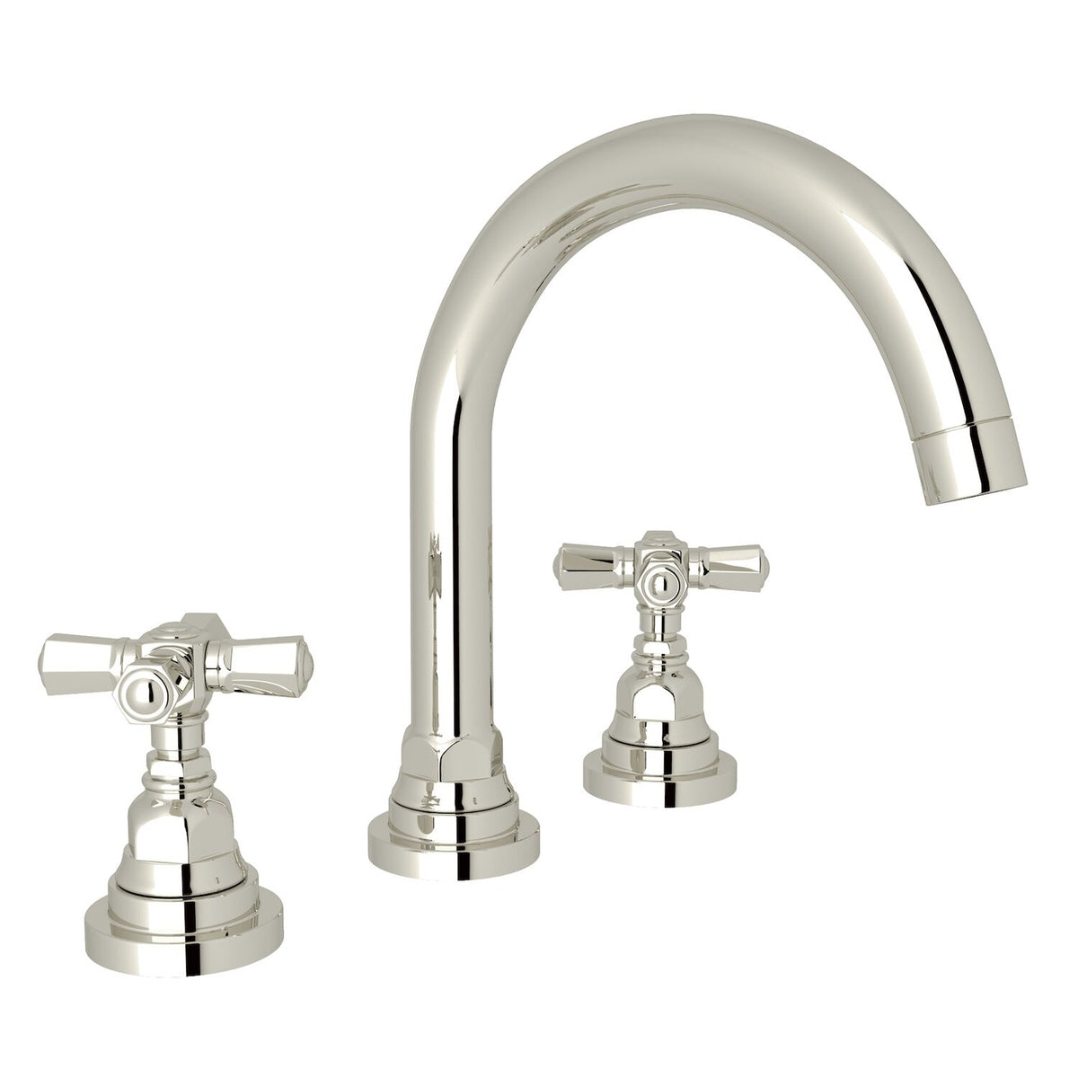 SAN GIOVANNI WIDESPREAD LAVATORY FAUCET WITH C-SPOUT (CROSS HANDLE) - robinsonco.ca