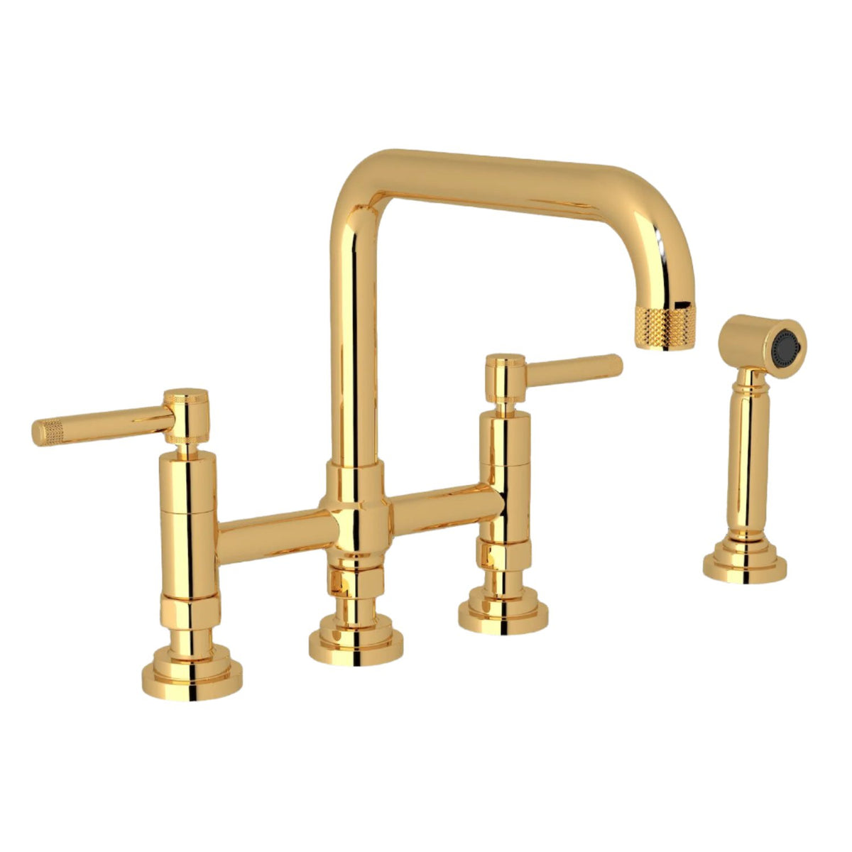 CAMPO BRIDGE KITCHEN FAUCET WITH SIDE SPRAY (LEVER HANDLE) - robinsonco.ca