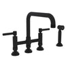 CAMPO BRIDGE KITCHEN FAUCET WITH SIDE SPRAY (LEVER HANDLE) - robinsonco.ca