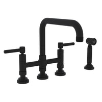 CAMPO BRIDGE KITCHEN FAUCET WITH SIDE SPRAY (LEVER HANDLE) - robinsonco.ca