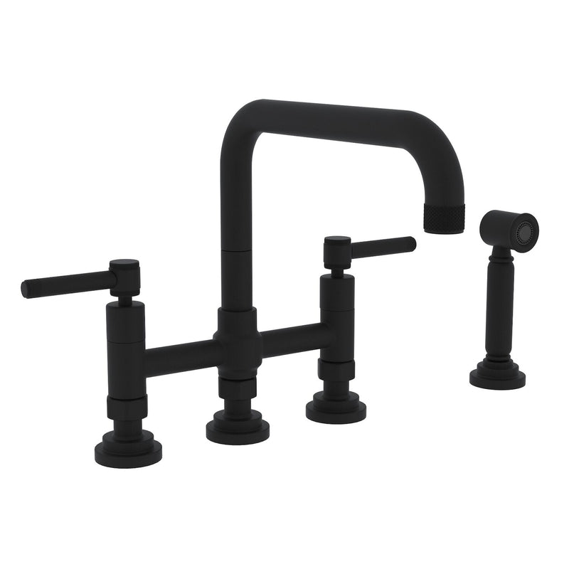 CAMPO BRIDGE KITCHEN FAUCET WITH SIDE SPRAY (LEVER HANDLE) - robinsonco.ca