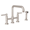 CAMPO BRIDGE KITCHEN FAUCET WITH SIDE SPRAY (LEVER HANDLE) - robinsonco.ca