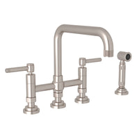 CAMPO BRIDGE KITCHEN FAUCET WITH SIDE SPRAY (LEVER HANDLE) - robinsonco.ca