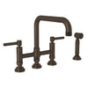 CAMPO BRIDGE KITCHEN FAUCET WITH SIDE SPRAY (LEVER HANDLE) - robinsonco.ca
