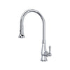 ROHL Patrizia Pulldown Faucet - Polished Chrome with Metal Lever Handle | A3420LMAPC-2