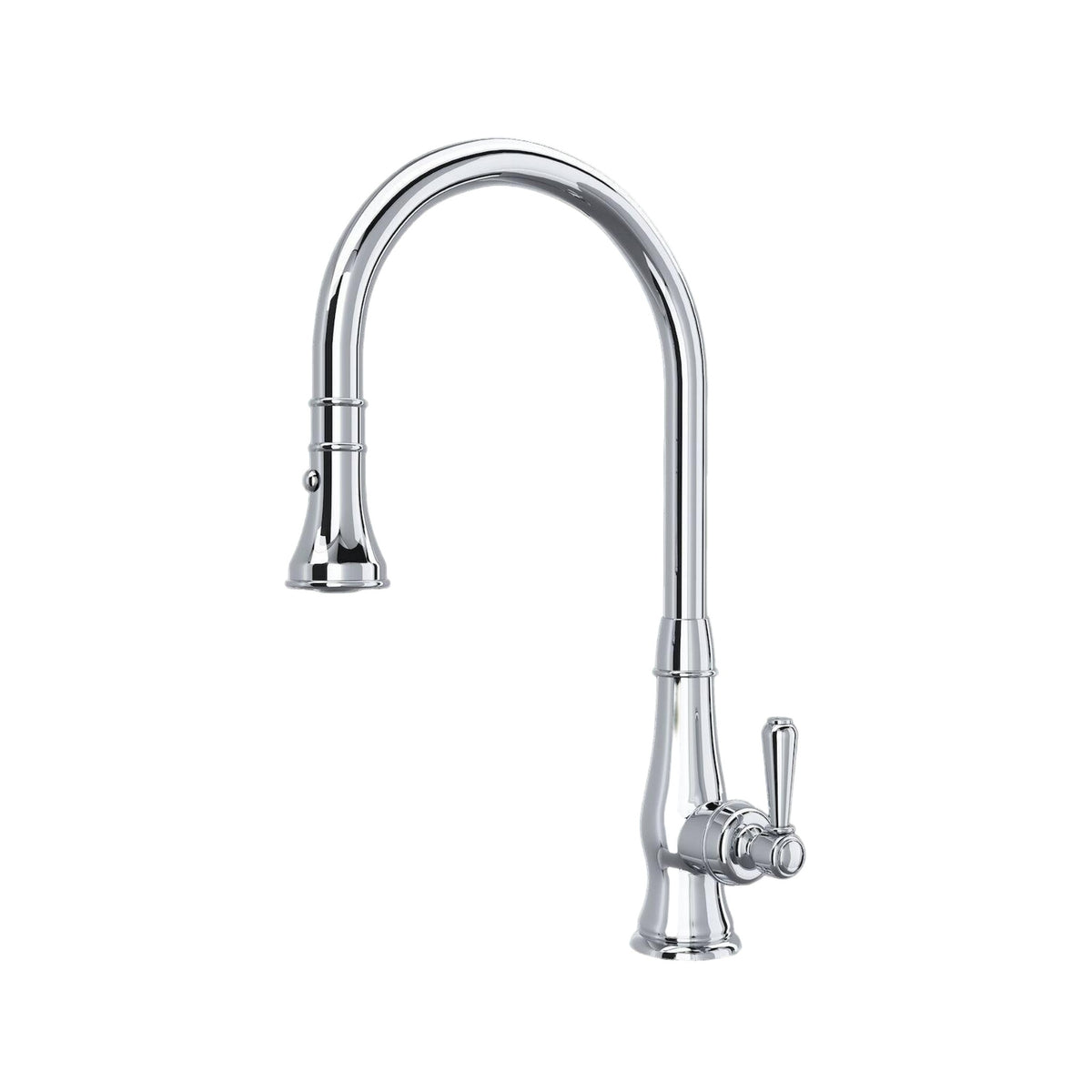 ROHL Patrizia Pulldown Faucet - Polished Chrome with Metal Lever Handle | A3420LMAPC-2