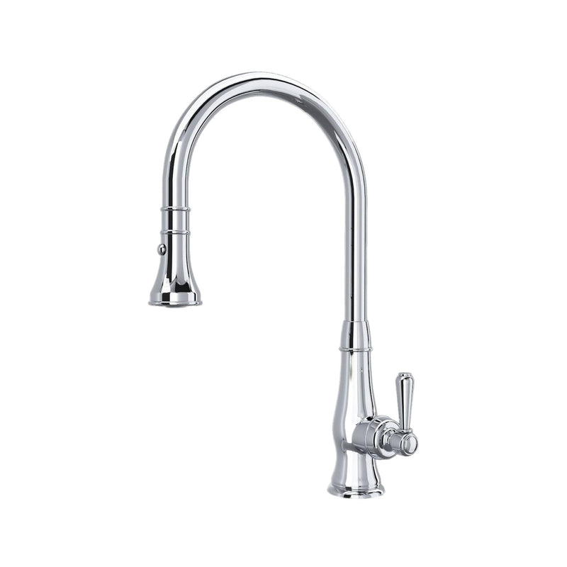 ROHL Patrizia Pulldown Faucet - Polished Chrome with Metal Lever Handle | A3420LMAPC-2