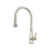 ROHL Patrizia Pulldown Faucet - Polished Nickel with Metal Lever Handle | A3420LMPN-2