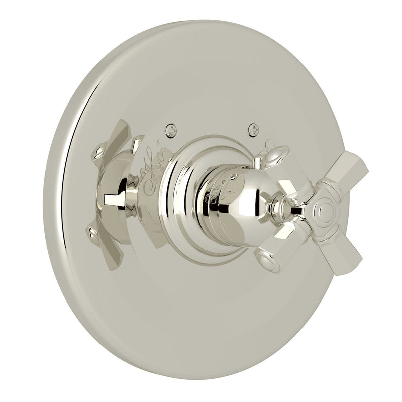 PALLADIAN® 3/4" THERMOSTATIC TRIM WITHOUT VOLUME CONTROL (CROSS HANDLE) - robinsonco.ca
