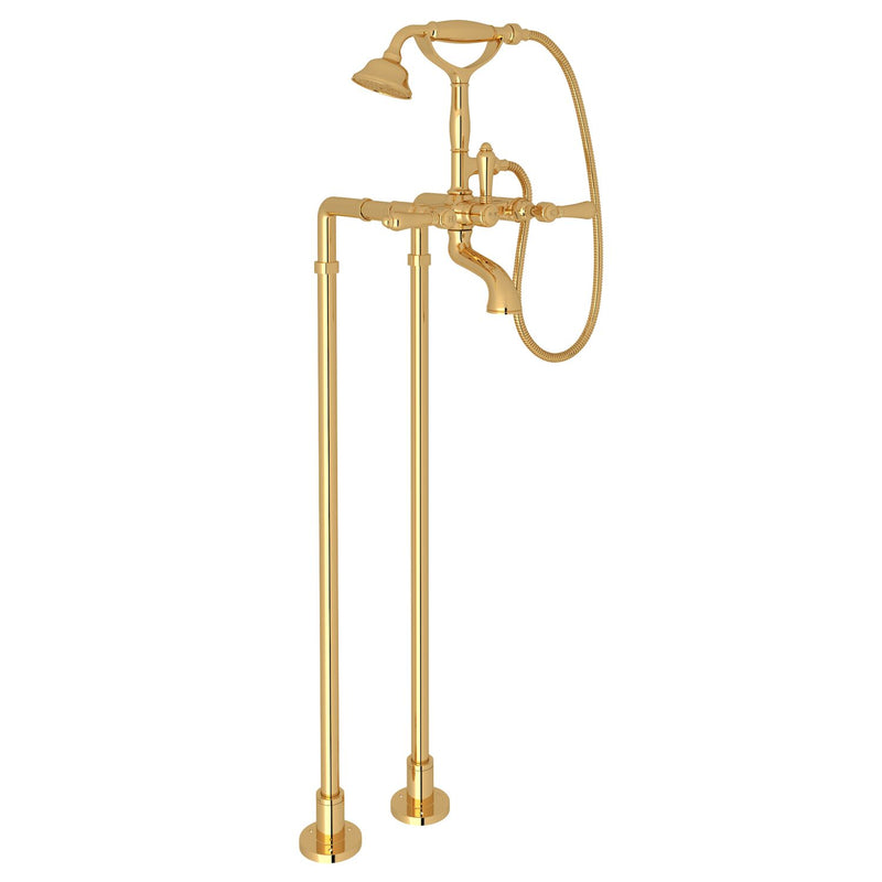 ACQUI FLOOR MOUNT TUB FILLER (LEVER HANDLE) - robinsonco.ca
