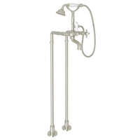 ACQUI FLOOR MOUNT TUB FILLER (CROSS HANDLE) - robinsonco.ca
