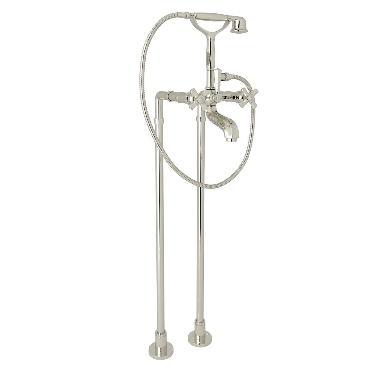 PALLADIAN® FLOOR MOUNT TUB FILLER (CROSS HANDLE) - robinsonco.ca