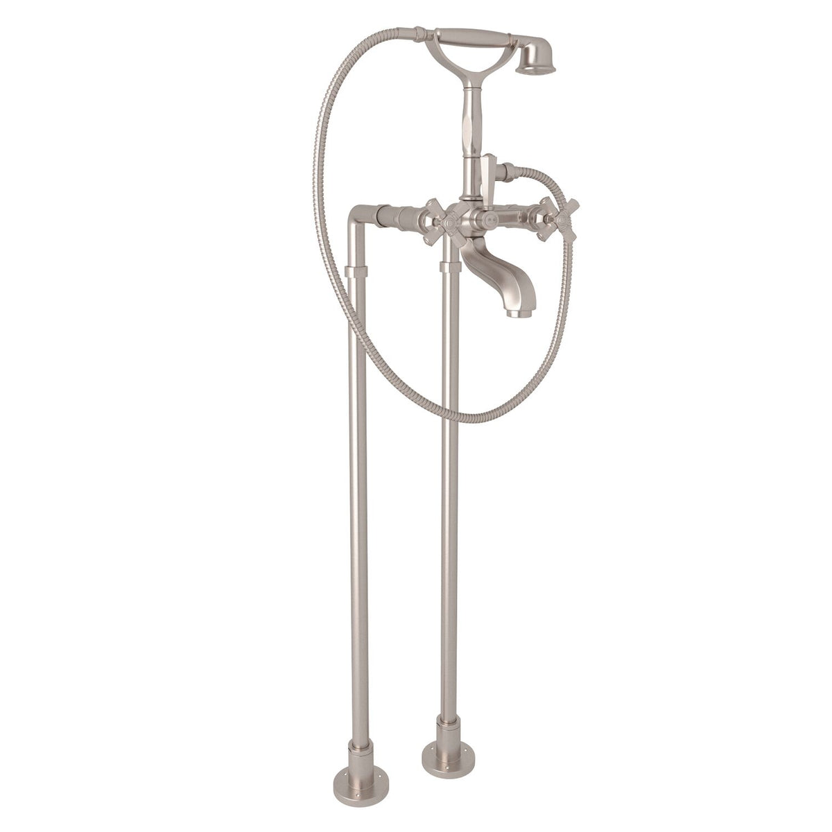PALLADIAN® FLOOR MOUNT TUB FILLER (CROSS HANDLE) - robinsonco.ca